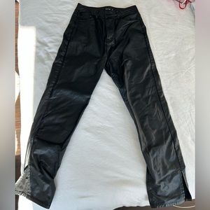 Nasty gal black leather pants
